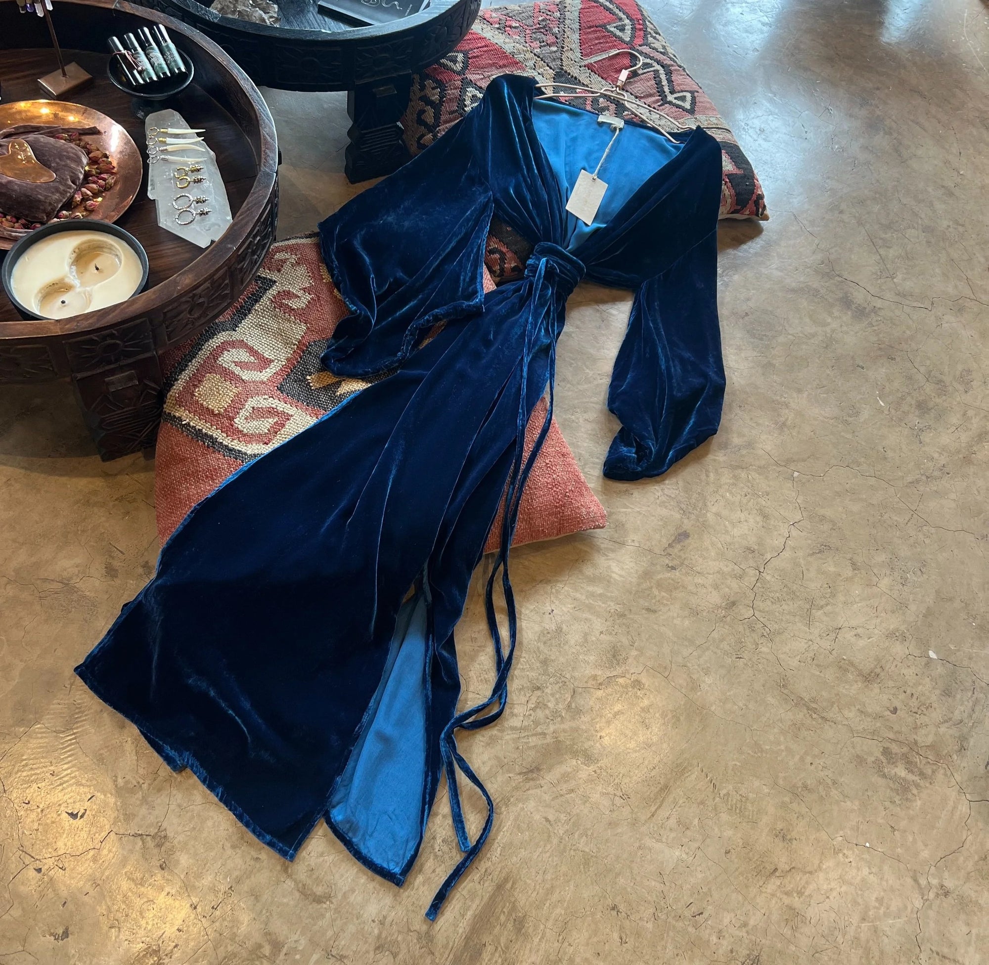 Devotion Velvet Indigo Kimono