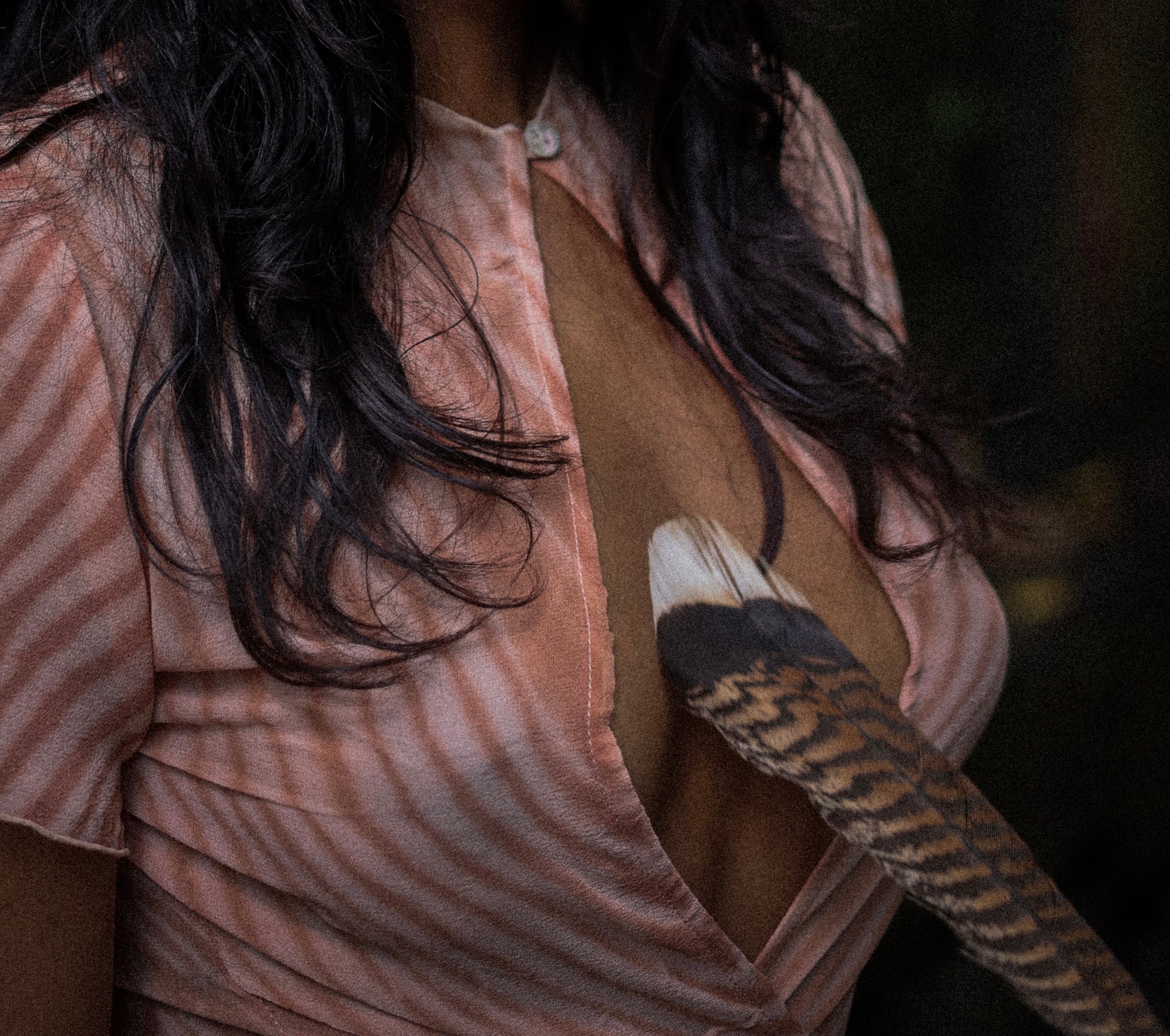 Yin Top Artisanal Secang Sheer Silk
