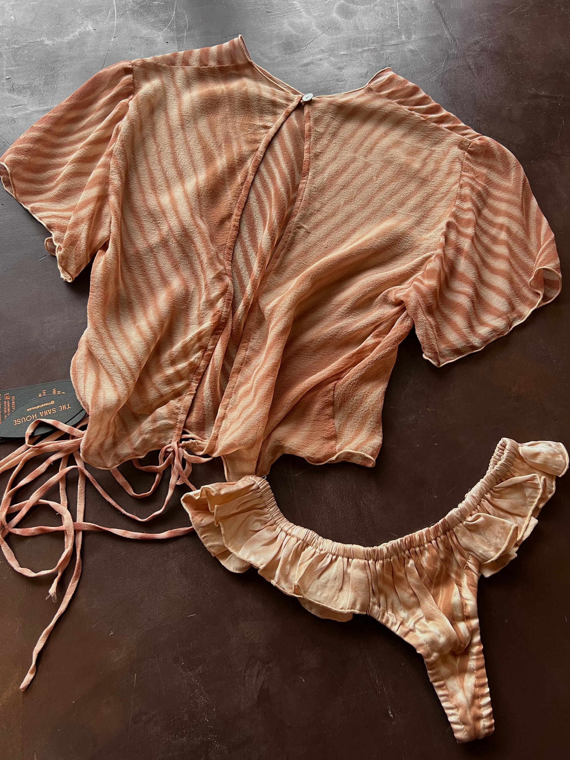Yin Top Artisanal Secang Sheer Silk