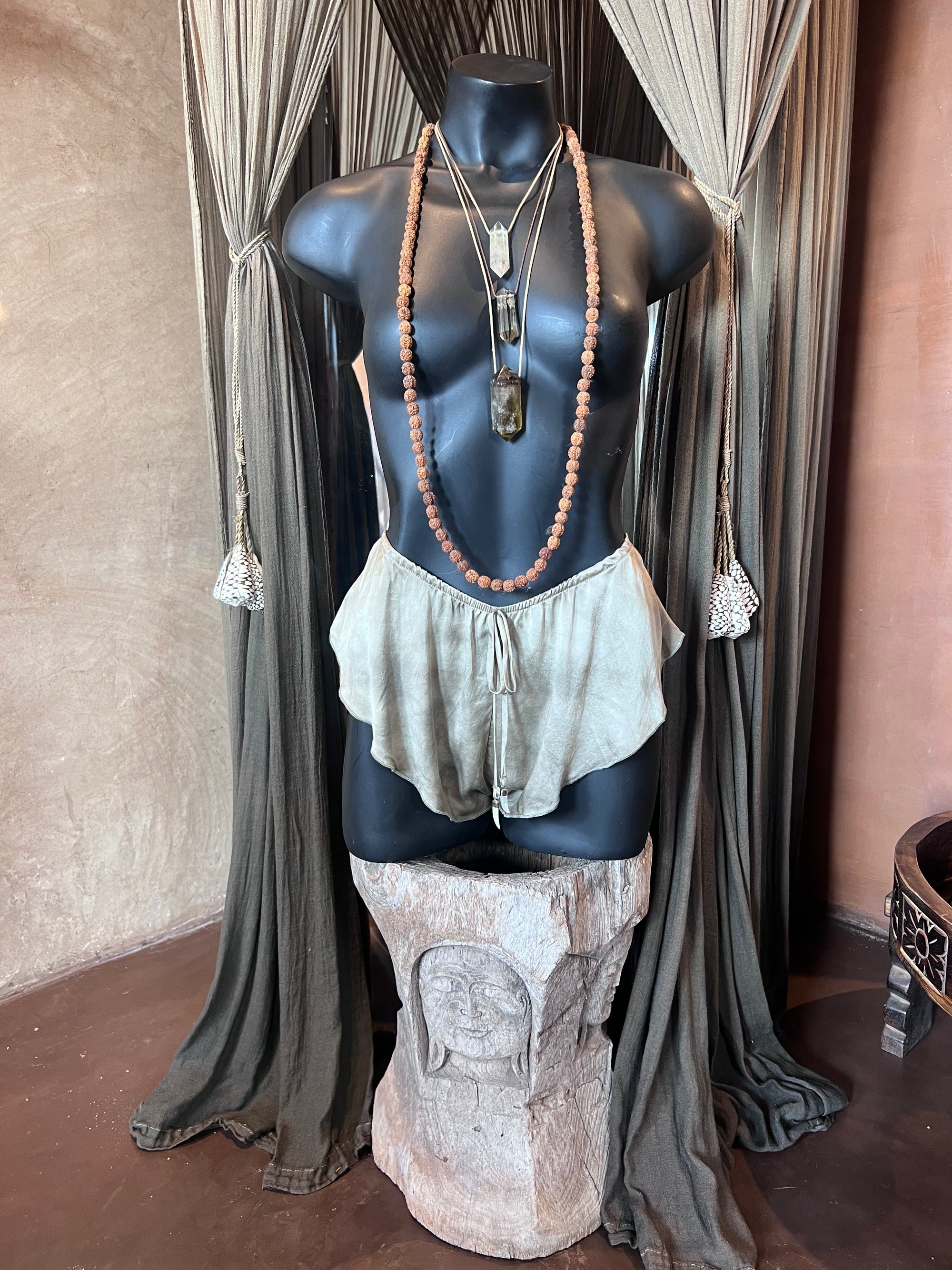 JuJu Botanically Dyed Silk Shorts