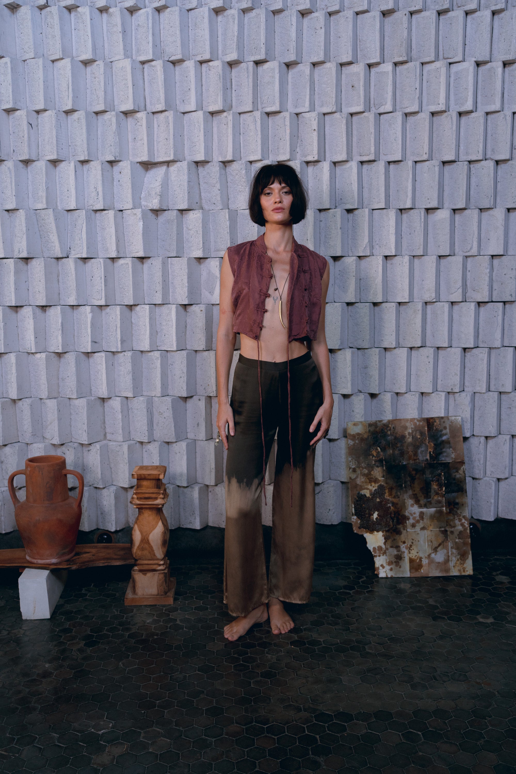 Serpent Silk Ritual Botanically Dyed Top
