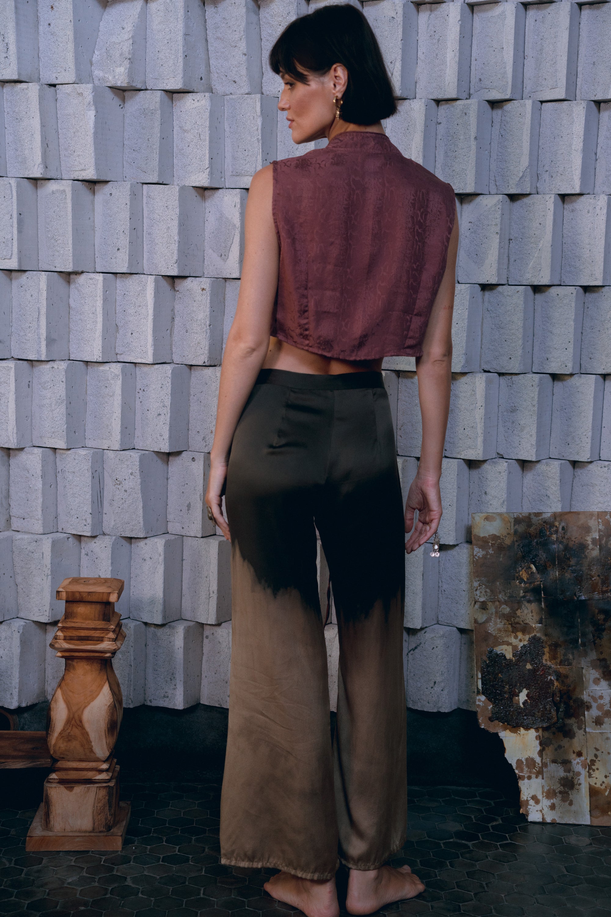 Serpent Silk Ritual Botanically Dyed Top