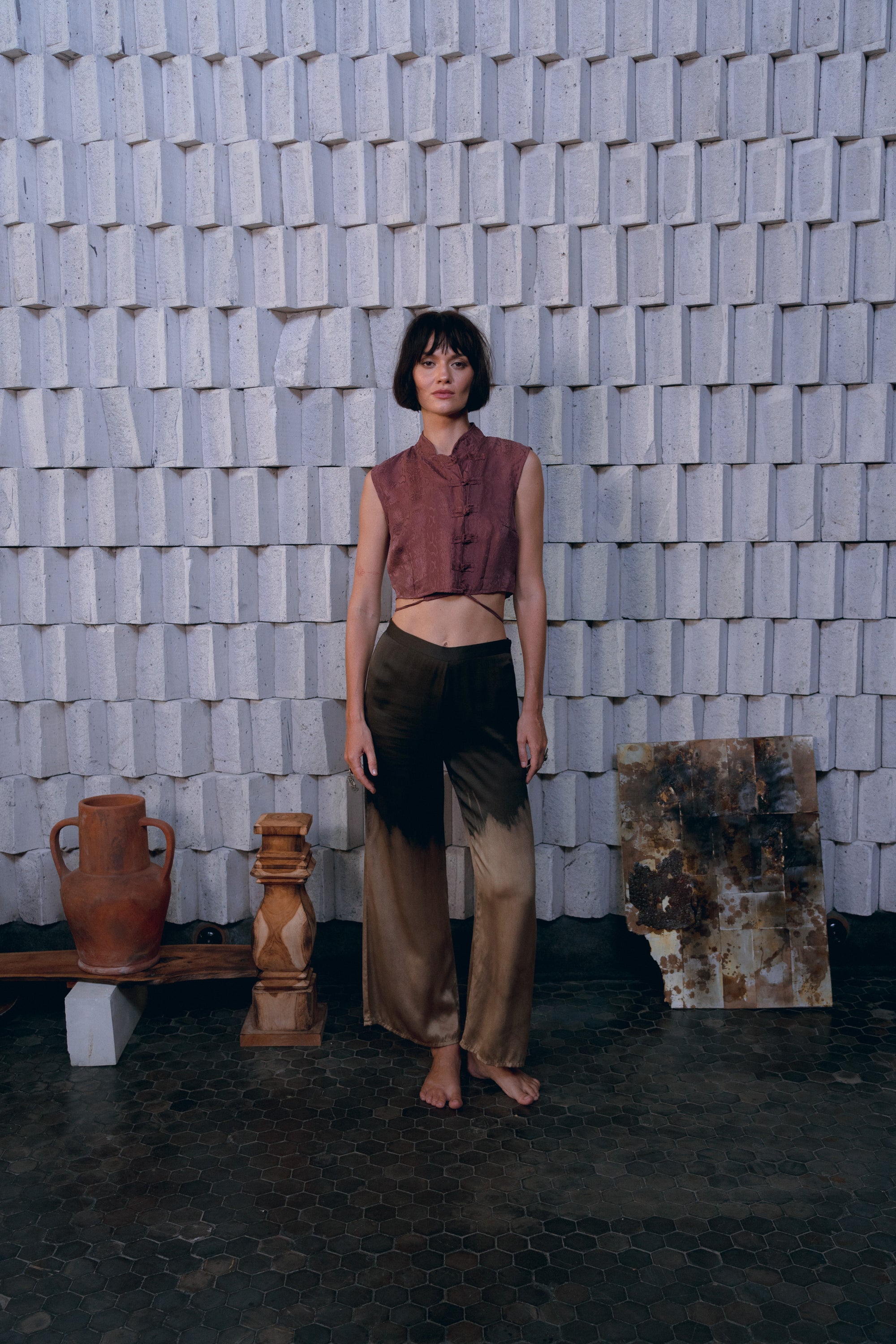 Serpent Silk Ritual Botanically Dyed Top