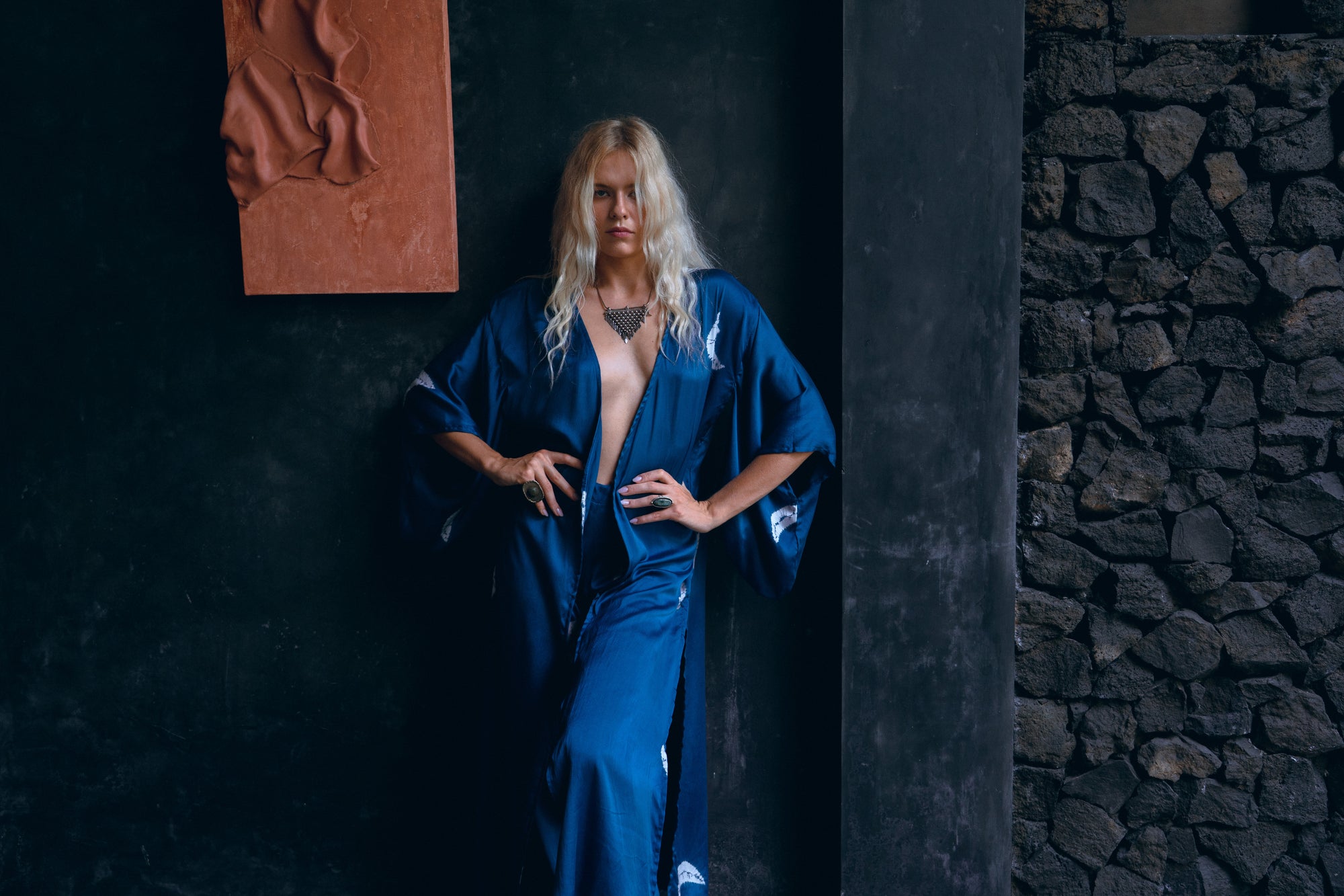 Blue Moon Kimono Indigo