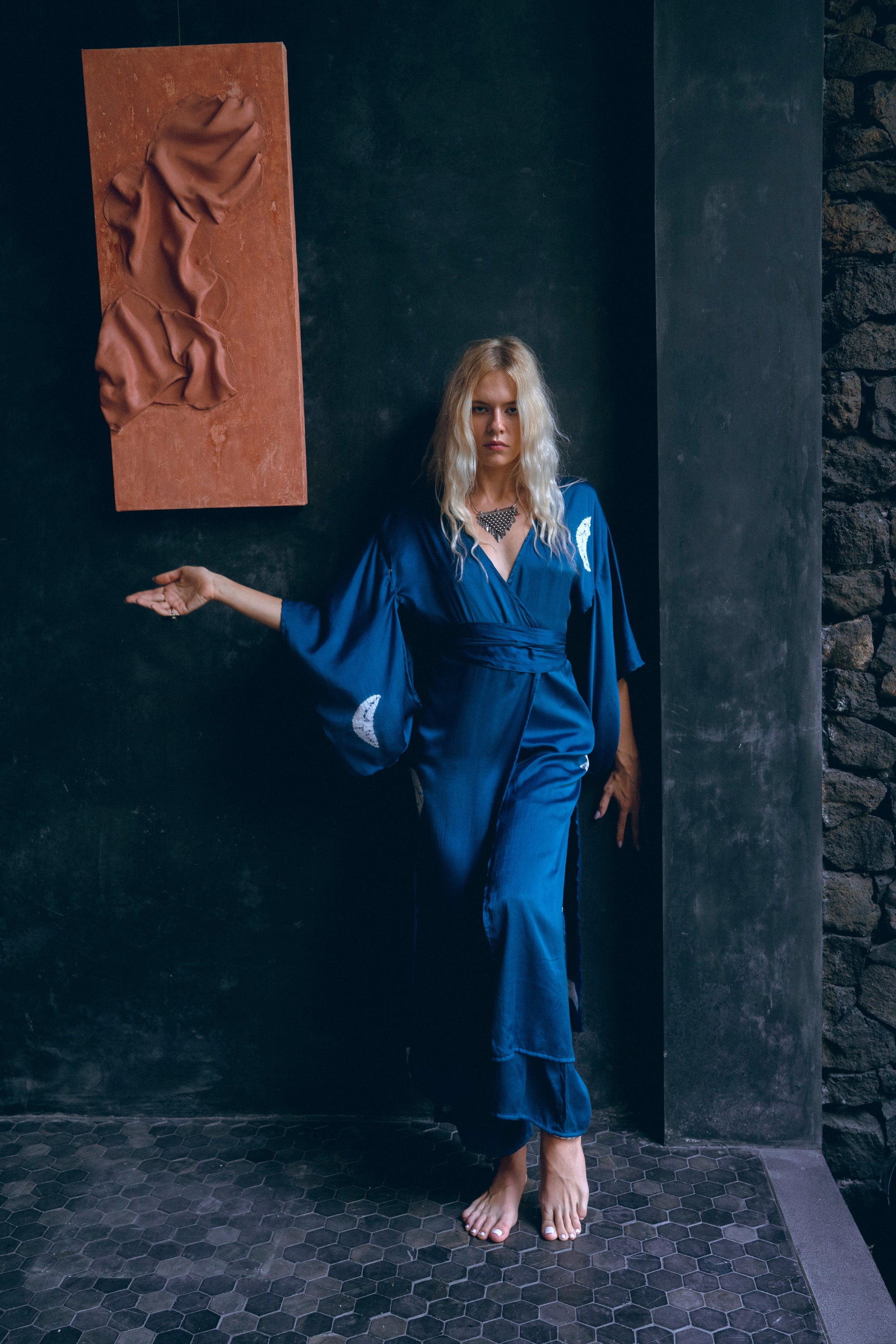 Blue Moon Kimono Indigo