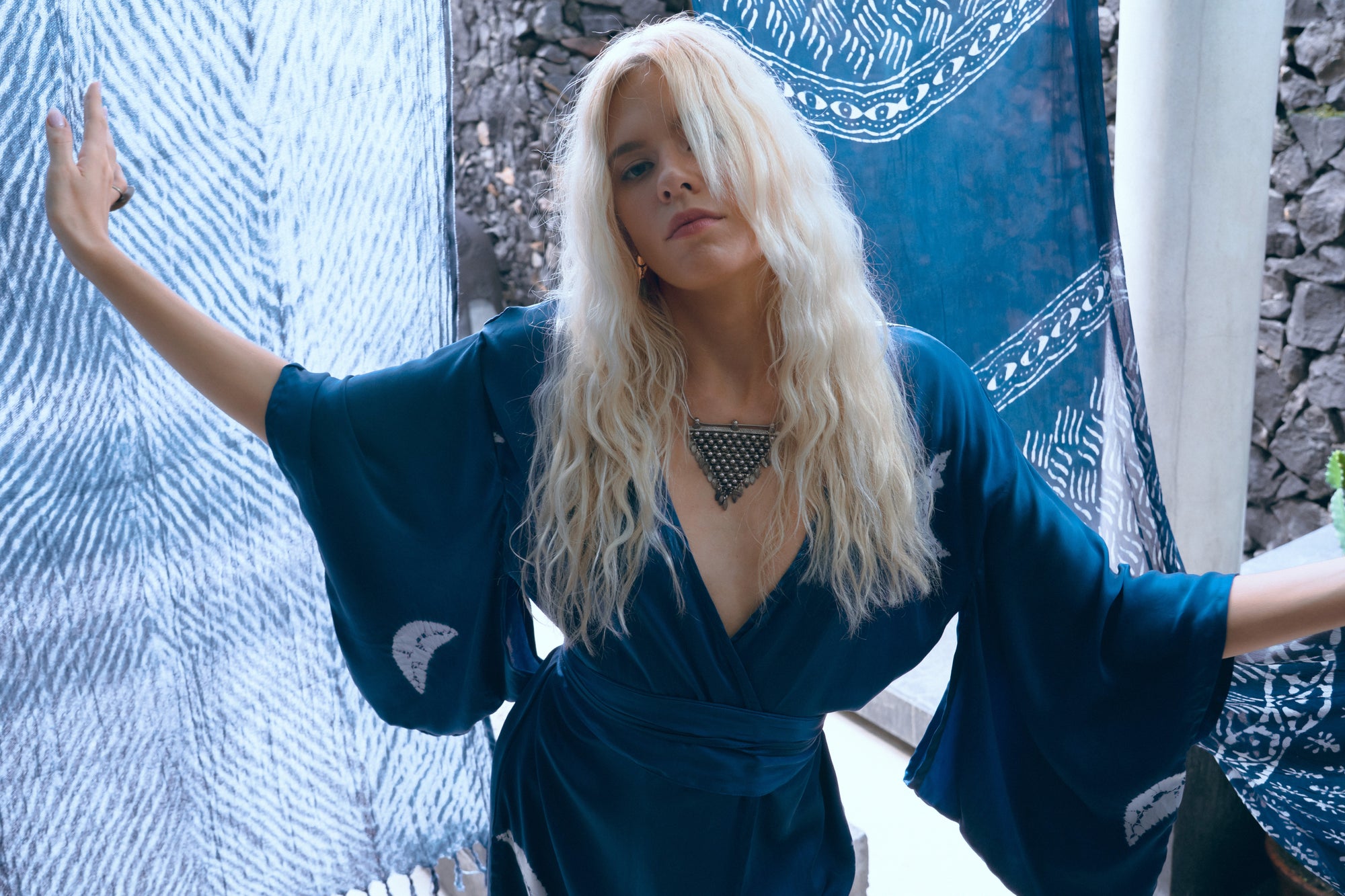 Blue Moon Kimono Indigo