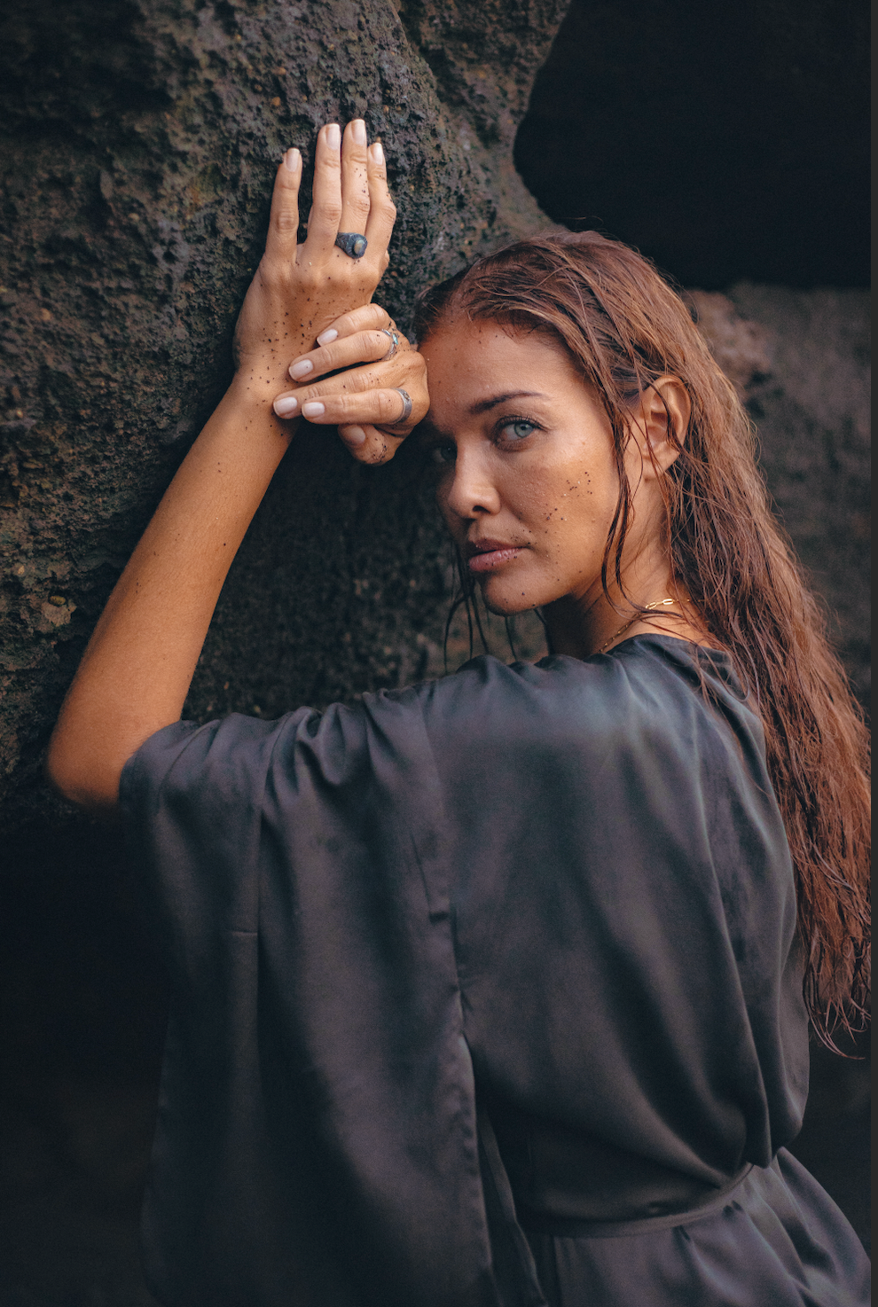 Obsidian Silk Kimono