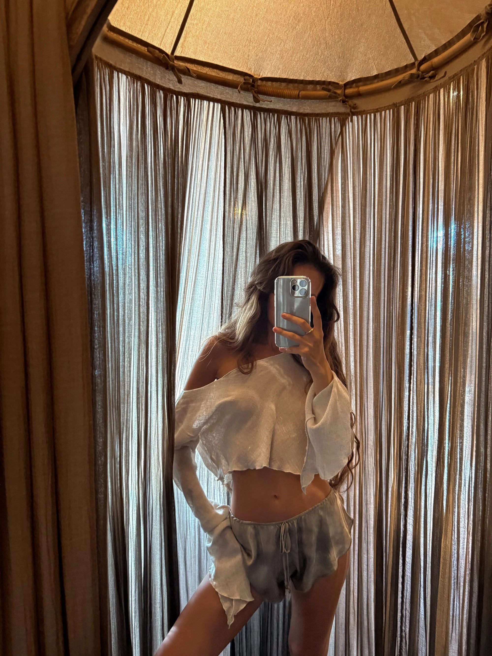 Julia Gypsy Top Linen