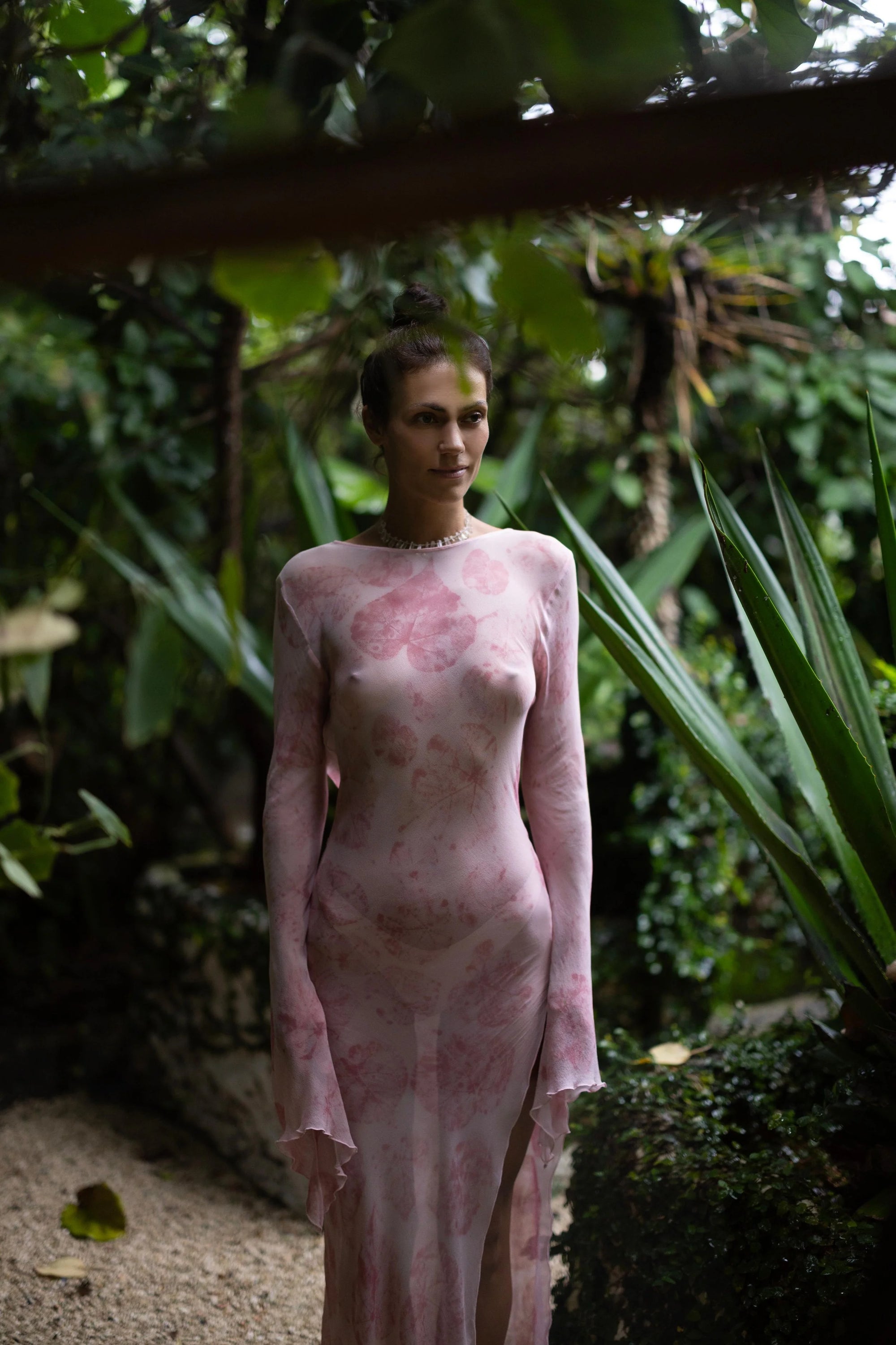 The Pink Leaf Dress